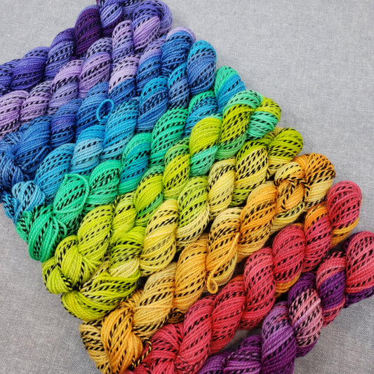 Broken Rainbow set -  Zebra SOCK
